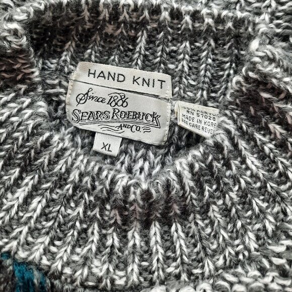 Vtg 70s thick knit mock neck sweater - Sears Roebuck brand - Picture 9 of 11